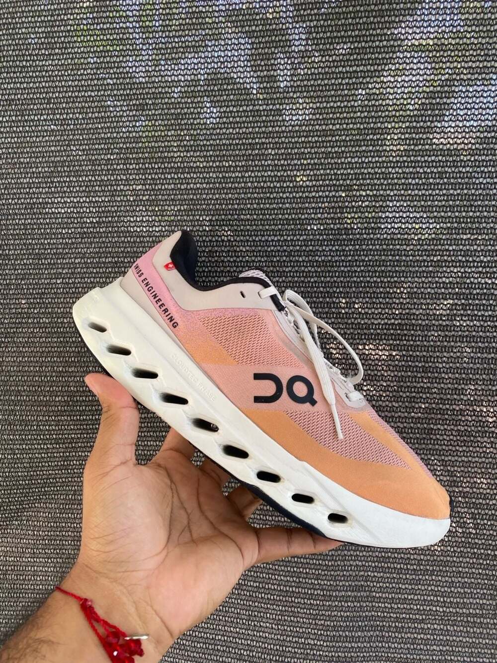 On Cloudsurfer Next Running Shoes Pink Orange